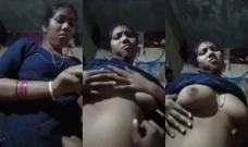 Desi Vlg Wife Boobs pressing