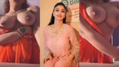 Busty Diva Flawless drops her saree to expose her big tits