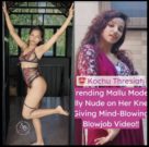 desi model Kochu Thresiatj is fully nude on her knees