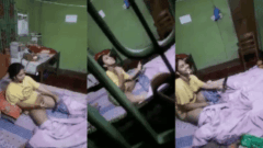 Younger Sister Secretly Films Her Strict Righteous Didi's Live Call Pussy Show From Her Window